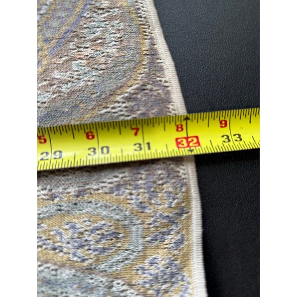 Peruvian Connection Kashmiri Open Front Cardigan Paisley Neutral Print Size Larg - Picture 11 of 11